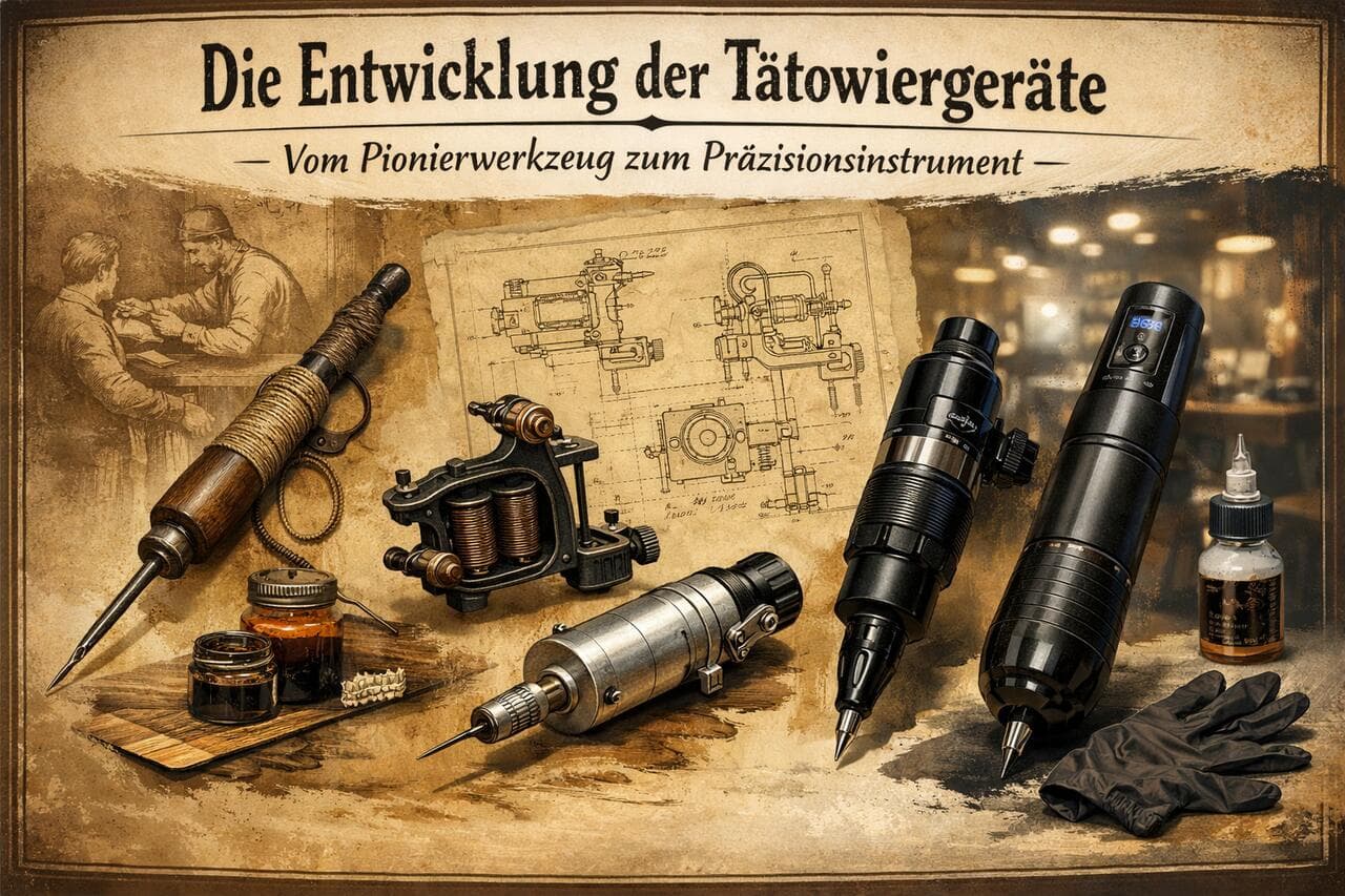 Die Entwicklung der Tätowiergeräte – vom Pionierwerkzeug zum Präzisionsinstrument