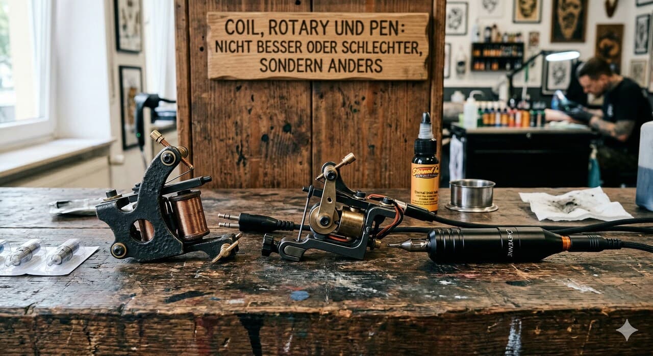 Coil, Rotary und Pen – nicht besser oder schlechter, sondern anders