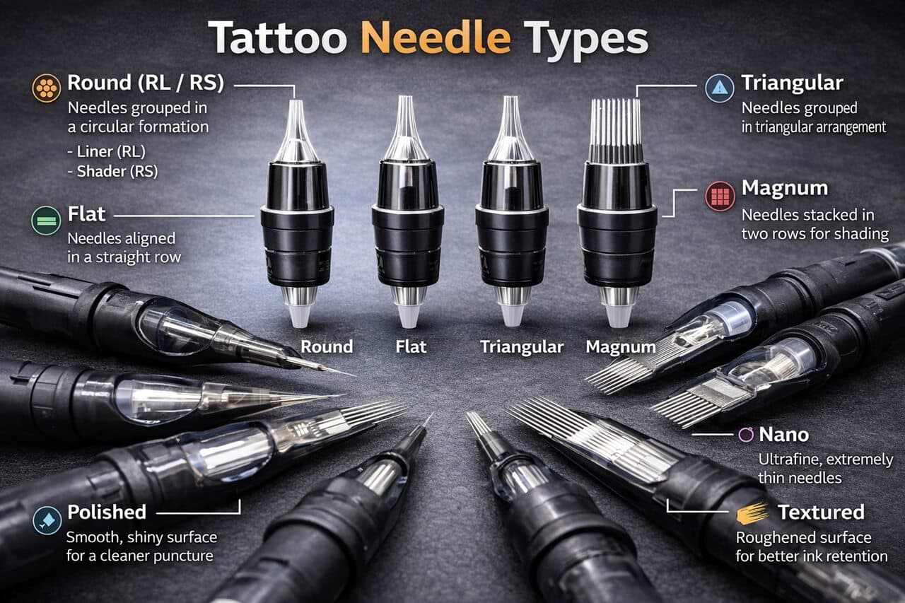Tattoo Needle Types – Übersicht der Nadeltypen